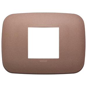 Vimar Round Plate 2M Central Matt Bronze Wall <b>Switch</b> Cover - Product Image 1