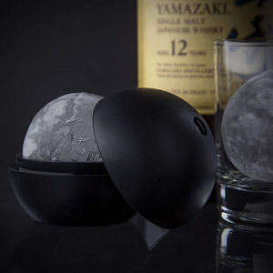 Moule à glaçons sphériques en silicone de 5 cm - <span class=keywords><strong>Bac</strong></span> à glaçons ronds <span class=keywords><strong>avec</strong></span> <span class=keywords><strong>couvercle</strong></span> pour whisky et cocktails - Glacage lent et sans BPA - Product Image 3