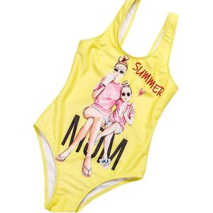 Traje de baño de una pieza sexy de fitness con top corto hueco y corte alto, bikini brillante rojo sólido al por mayor - Product Image 1