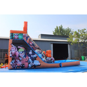 Nouveau design 2026 : Toboggan aquatique gonflable avec piscine et jeux gonflables avec poteau - Product Image 2