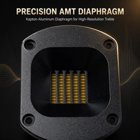 Samtronic Nouveau Tweeter à Ruban AMT en Aluminium de 74 mm, Transducteur Audio 89 dB