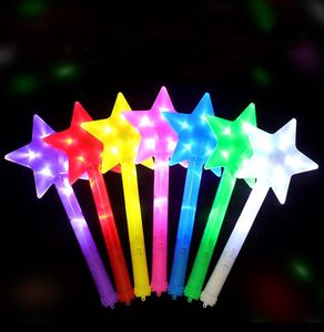 Bâtons lumineux LED en forme d'étoile pour la vente en gros, baguettes magiques clignotantes, accessoires de fête et de concert, bâtons lumineux néon pour l'animation - Product Image 1