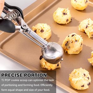 Cuchara para Galletas de Acero Inoxidable 18/8, Cuchara para Helado de 1 Cucharadita/15 ml, Cuchara para Galletas para Hornear, Cuchara para Helado con Liberación por Gatillo - Product Image 4