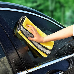 Nouveau <span class=keywords><strong>lot</strong></span> de 5 serviettes en microfibre pour lavage de voiture, 30x60cm, chiffon de nettoyage en microfibre - Product Image 2