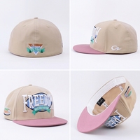 BSCI-zertifizierte Fabrik: Maßgefertigte Snapback-Kappe mit 3D-Stickerei, Hip-Hop Zweifarbige Snapback-Baseballmütze für Sportvereine