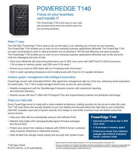 Servidor de Torre Dell T140 de Segunda Mano, Xeon E-2314 2.8G, 4*32G, Servidor T140 Usado - Product Image 3