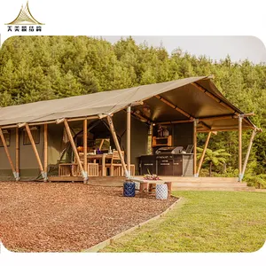 Casas pré-fabricadas cabines lodge safari tenda glamping 2 homem à prova d' água
