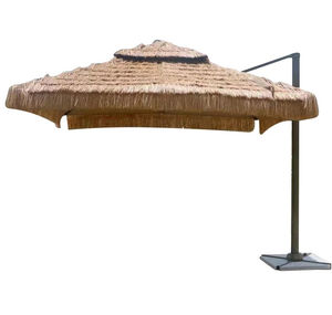 <span class=keywords><strong>Grand</strong></span> <span class=keywords><strong>parasol</strong></span> en <span class=keywords><strong>paille</strong></span> de chaume pour cour extérieure - Product Image 1