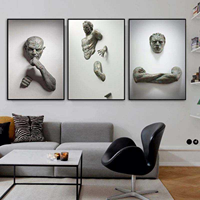 Toile murale Portrait Femme Or Noir – Impressions Artistiques Visage et Silhouette pour Décoration Intérieure Salon, Hôtel, Salle de Séjour