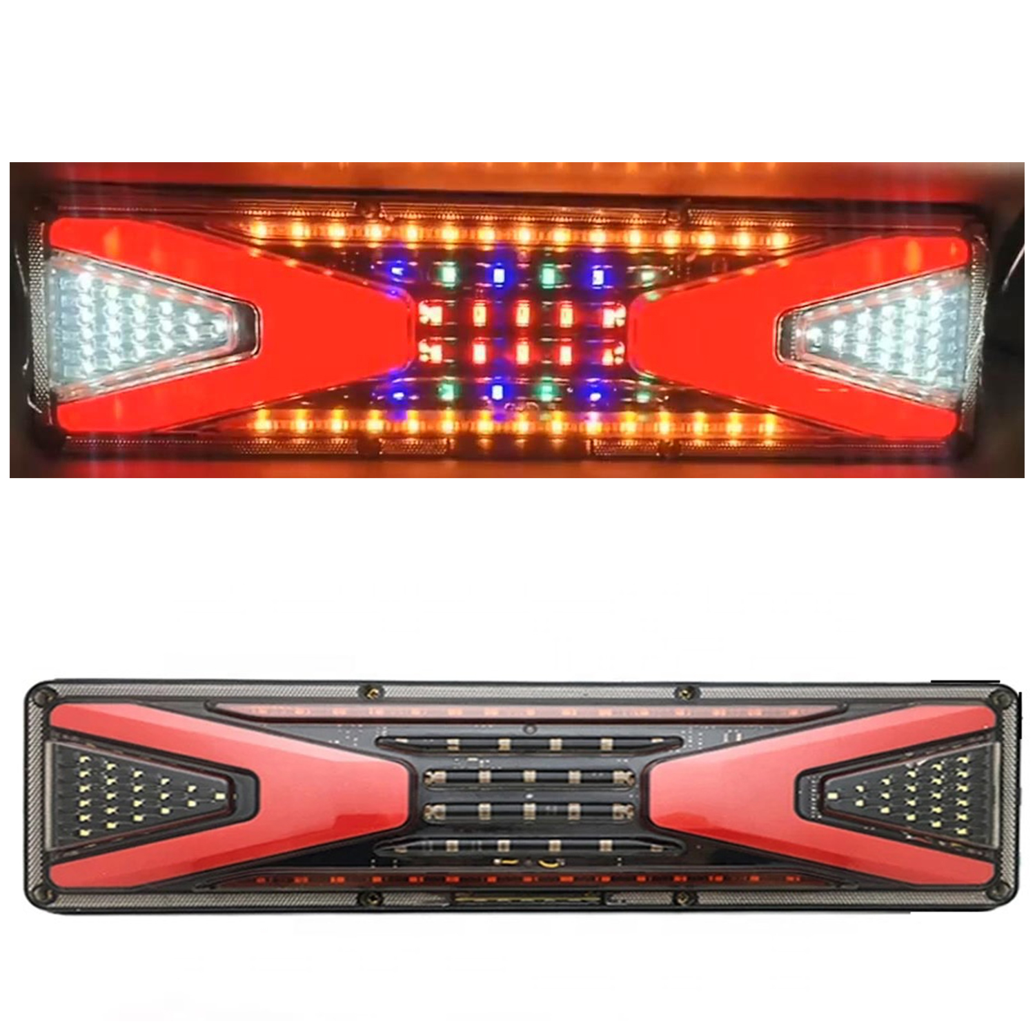 Светодиодные комбинированные задние фонари для грузовика, прицепа, стоп-сигнал, фонарь заднего хода, поворотный стробоскоп, сигнальный индикатор для грузовика, фургона, автомобиля, вездехода, мотовездехода