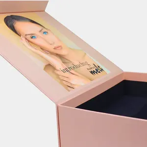 Diskon Besar Logo Kustom Kotak Kertas Karton Magnetik Cetak Mewah untuk Kotak Kemasan Hadiah Perhiasan