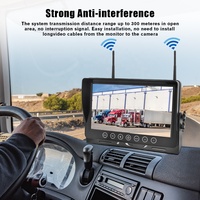 Moniteur LCD sans fil 7 pouces pour bus avec système de surveillance du conducteur à 360° et caméra de recul pour camion