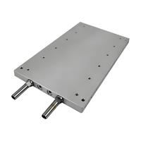 Équipement de chauffage par induction en aluminium sur mesure, plaque froide liquide, soudage par friction, résine époxy et vis, plaque de refroidissement à eau