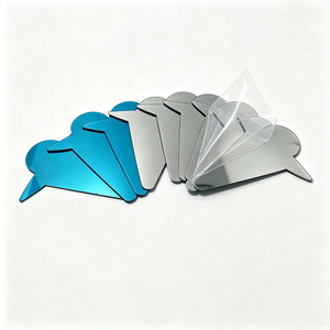 Wholesale Custom Irregular Shape <b>Acrylic</b> Semi-Transparent <b>Mirror</b> OEM One-Way Reflective Panel - Product Image 1