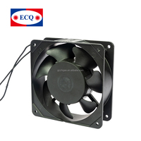 ECQ Electric AC 220v 120x120x38mm Hitam Chassis Server Aliran Udara Sumbu Ganda 109R1212H1011 Kipas Pendingin Aksial