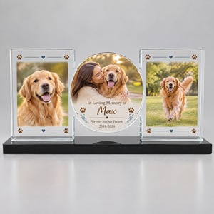 Neelpure 198717 - Marco <span class=keywords><strong>de</strong></span> Fotos Personalizado <span class=keywords><strong>de</strong></span> Cristal K9 <span class=keywords><strong>para</strong></span> Parejas, con 3 Paneles, Regalo <span class=keywords><strong>de</strong></span> <span class=keywords><strong>Aniversario</strong></span>, Boda, San Valentín, Decoración - Product Image 5
