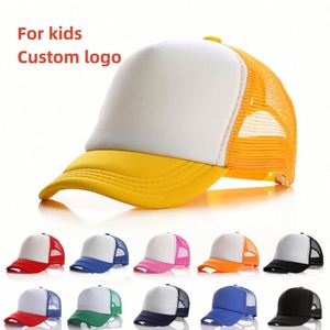Casquettes de camionneur en mousse vierges pour enfants, logo personnalisé, faible MOQ, casquette de baseball pour enfants, casquette de camionneur en maille pour enfant - Product Image 2