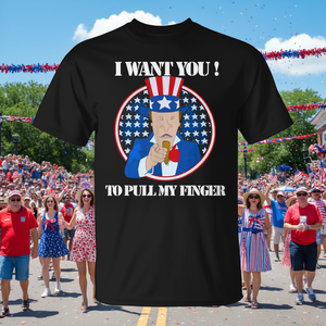 Camiseta promocional de Uncle Sam I Want You To Pull My Finger - Product Image 3