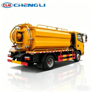 รถดูดสิ่งปฏิกูลแบบเจ็ท Dongfeng Small Duolika 6 ลูกบาศก์เมตร แบบเตี้ย สำหรับงานใต้ดิน 4x2 - Product Image 4