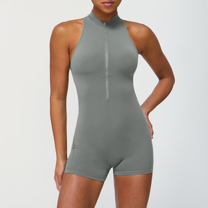 Logo personnalisé vêtements pour femmes sport Fitness Yoga body ventre contrôle Scrunch bout à bout <span class=keywords><strong>combinaison</strong></span> de gymnastique pour les femmes - Product Image 3