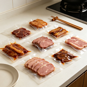 Film sous vide transparent PA PE, sac barrière thermoscellable pour l'emballage alimentaire de viande, œufs et snacks - Product Image 4