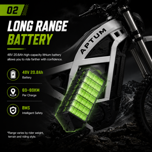 Motocicleta Eléctrica Todoterreno de 2000W con Motor Central, 48V 20AH, 45km/h, Alta Velocidad, para Adultos, Aventura, 48V, Stock Local en EE. UU. - Product Image 4