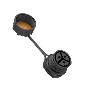 M25 Connecteur étanche à 3 cœurs <span class=keywords><strong>Panneau</strong></span> de montage avant Extrémité femelle Chaîne Cache-poussière Dédié <span class=keywords><strong>Photovoltaïque</strong></span> <span class=keywords><strong>Micro</strong></span>-Onduleurs Cuivre - Product Image 1