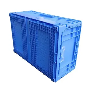 Wash The Turnover Basket Logistic Box Caisses en plastique empilables Transport de viande de poisson