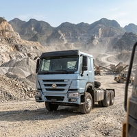 Camion tracteur Sinotruk HOWO 371 6x4 d'occasion, fiabilité éprouvée, moteur WD615, avec boîte de vitesses, moteur et pompe, pour le marché africain