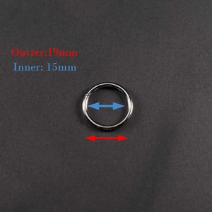 Anneau de rideau réglable en alliage de zinc et plastique de 13 mm en blanc/transparent pour stores romains contemporains - Product Image 3