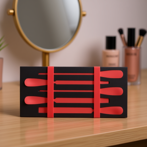 Ensemble d'éponges de maquillage, 5 pièces, outils d'application cosmétiques professionnels rouges - Product Image 3