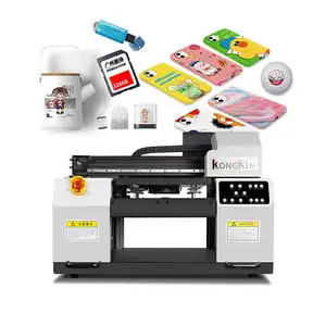 Nieuwe Uv Dtf Printer A3 Multicolor Niet-Geweven Drukmachine Voor Telefoonhoes Glazen Fles Pen