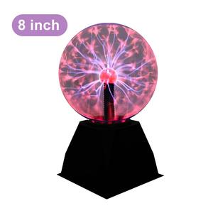 प्लग-इन प्लाज़्मा बॉल लाइट स्टैटिक बिजली की दुनिया इलेक्ट्रिक बिजली की गेंद को टच करती है - Product Image 3