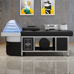 Lujosa Cama de Masaje Moderna con Lavabo de Cerámica Personalizado, Multifunción, para Terapia Capilar con Ciclo de Agua y Spa - Product Image 5