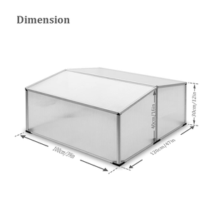 Invernadero de Aluminio de Doble Ancho, Invernadero Plegable Mini PC con 2 Ajustes - Product Image 2