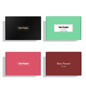 Custom Kraft Paper Boxes Gifts Clothing Shoes Express Shipping Features Colored Stamping Gold Foil Accents Folding Packaging Box