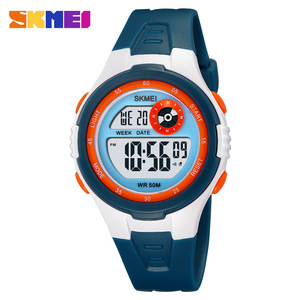 Skmei Digital Watch 50M Waterproof LED <b>Light</b> Sporty Men's Electronic Watch TPU Strap Multifunctional Outdoor Use - Product Image 5
