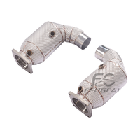 Tubería de Escape de Alto Flujo de Acero Inoxidable T304 de 200 Celdas para Porsche 991.2 3.0T 2016-2017, Tubo de Escape para Mejora de Potencia del Motor