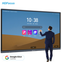 Tableau blanc interactif intelligent HDFocus 65 75 86 98 pouces, écran tactile numérique 4K multi-usages