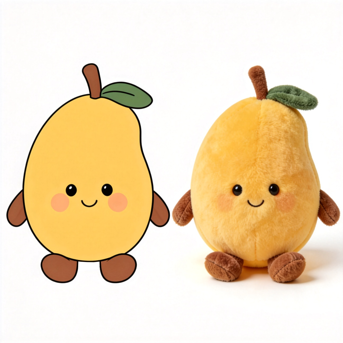 ผลไม้ตุ๊กตาผ้าสั่งทำพิเศษ