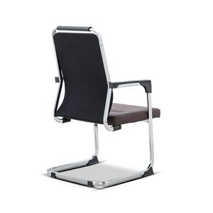Best Seller sala d'attesa PU tessuto imbottito sedia da lavoro ricevimento visitatori sedie da ufficio per conferenza senza ruote - Product Image 3