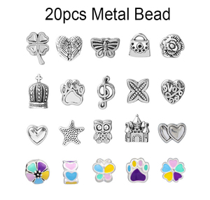 63개 DIY 유니콘 참 비즈 팔찌 만들기 키트 수공예 보석 용품 패션 참 팔찌 - Product Image 3