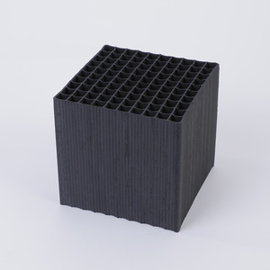 Filtre à adsorption au charbon actif en nid d'abeille pour le traitement des gaz de combustion, chargement par le haut, matériau anthracite noir, compression 0,8 - Product Image 2