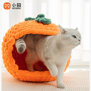 <span class=keywords><strong>Cama</strong></span> para Gatos con Diseño Original, Cálida, Semi-cerrada, Tipo Cueva, Portátil, Redonda, de Algodón, de Lujo - Product Image 6