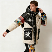 Veste d'hiver matelassée décontractée pour homme sur mesure OEM, épaisse, chaude, à capuche, grande taille, fermeture éclair, vêtements d'extérieur en laine