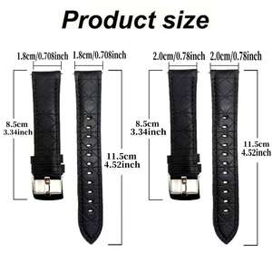 Correas de Reloj Inteligente de Cuero Sintético de 18 mm y 20 mm para <span class=keywords><strong>Amazfit</strong></span> <span class=keywords><strong>Bip</strong></span> <span class=keywords><strong>3</strong></span> Pro, Hebilla de Pin, Diseño Deportivo, Correa de Repuesto - Product Image 6