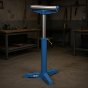 Soporte con Ruedas Fervi de 100 mm de Diámetro, Altura Ajustable, Uso Industrial - Product Image 3