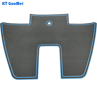 KT GuoMei personnalisé taille/couleur/motif/texture/logo/nom/épaisseur tapis marin pont de bateau double couche étanche CNC coupe