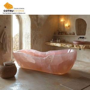 <span class=keywords><strong>Baignoire</strong></span> sur Mesure en Onyx Rose Irrégulier Cotrustone pour Appartement et Villa - Product Image 4