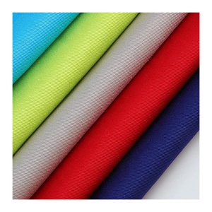 Wholesale custom organic cotton workwear stretch woven twill spandex cotton fabric for clothing